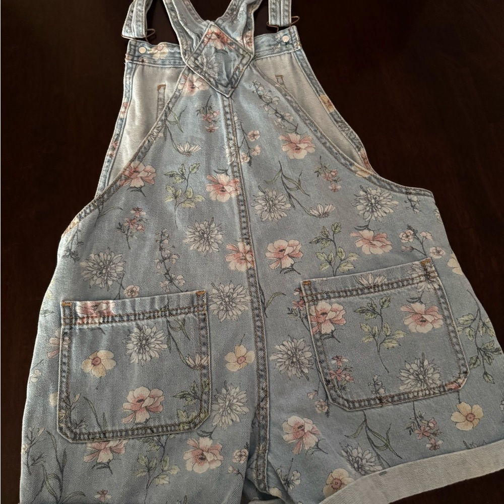 Wonder Nation Light Blue Denim Overalls - Picture 2 of 4